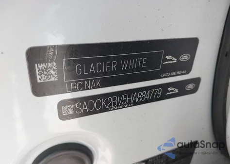 2017 Jaguar F-Pace Prestige из США, поврежденный, VIN SADCK2BV5HA884779